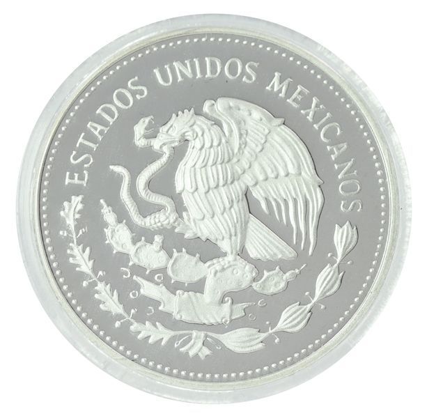 Coin Mexico 100 Pesos 1986 Silver Proof FIFA World Cup in Mexico 1986 &ndash; Goalkeeper with Ball