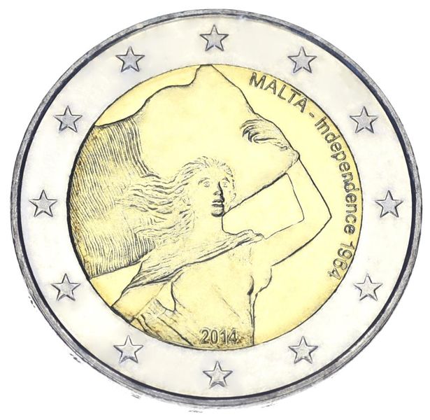 Malta 2 Euro 2014 "Independence 1964" UNC (KM # 150)