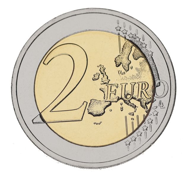 Estonia 2 euro 2021 UNC bimetal Estonian national animal - wolf