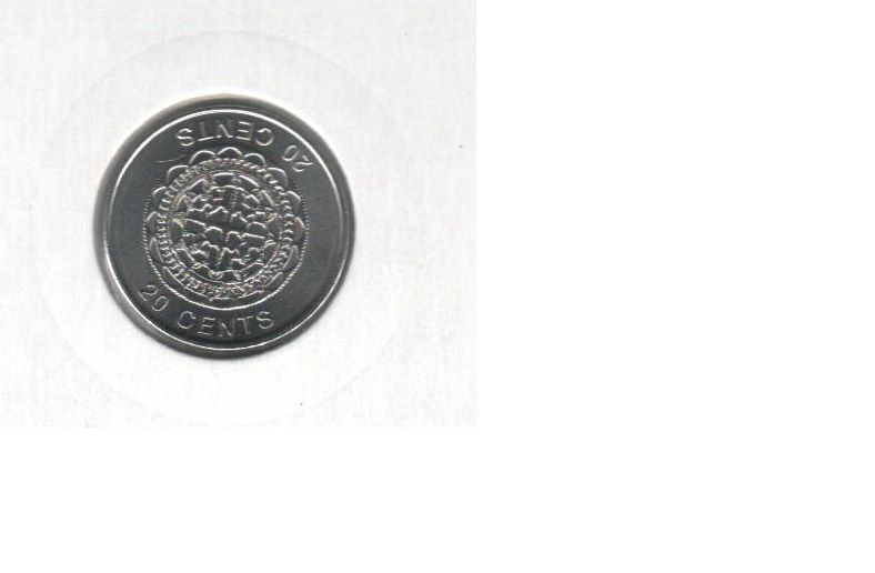 Coin Solomon Islands 20 cents 2012 UNC (KM # 236)