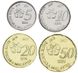 Malaysia set of 4 coins 2017 UNC 5, 10, 20, 50 Sep