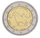 Estonia 2 euro 2021 UNC bimetal Estonian national animal - wolf