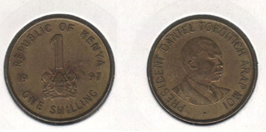 Kenya 1 shilling 1997 VF (KM # 29)