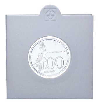 Індонезія 100 рупій 1999 AU-UNC Папуга М12031 фото