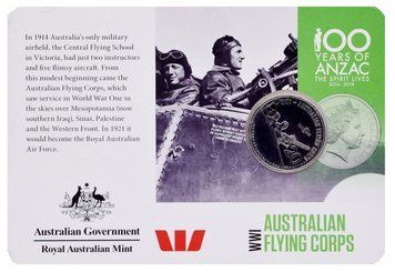 Coin Australia 20 cents 2015 UNC World War I 2014-2018 - Blister Air Corps