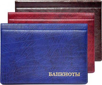 Альбом для 16 банкнот.&nbsp;банкноти Синій А07236 фото