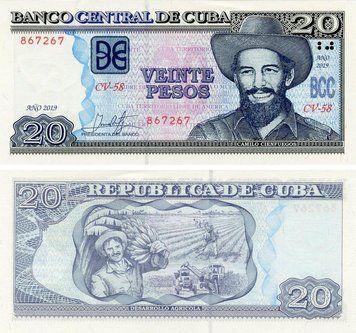 Банкнота Куба 20 песо 2019 UNC (P122) Б17936 фото
