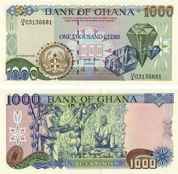 Banknote Ghana 1000 Cedi 1995 UNC (P29)