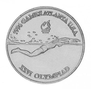 Румунія 10 лей 1996 UNC XXVI літні Олімпійські Ігри 1996 року в Атланті - Плавання М15190 фото