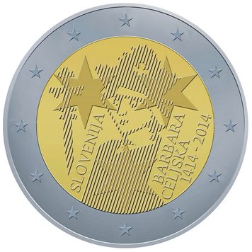 Slovenia 2 euro 2014 "Barbara Zilli" UNC (KM # 117)