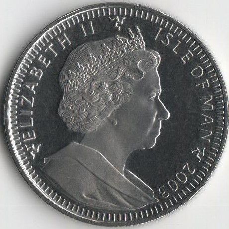 Coin Isle of Man 1 crown 2003 "50th anniversary of the coronation of Elizabeth II" UNC