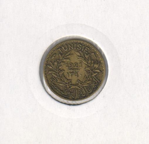 Tunisia 50 centimes 1921 VF (KM # 246)