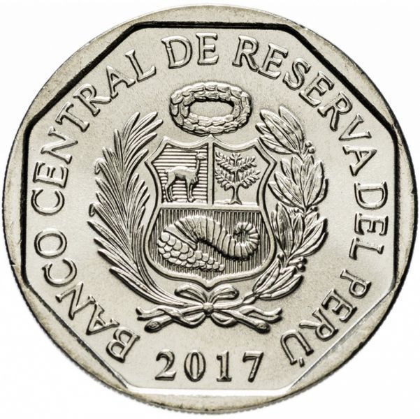 Монета Перу 1 новий сіль 2017 &laquo;Кондор&raquo; UNC М07798 фото