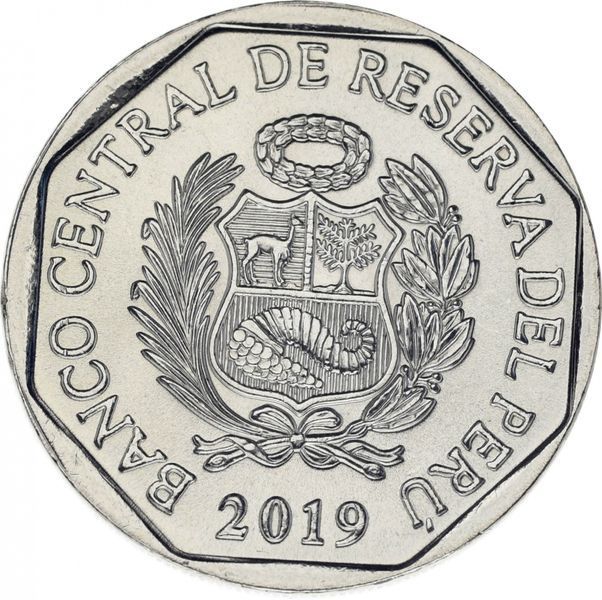 Coin Peru 1 Salt 2019 Fauna Peru Yellow-tailed Monkey Mono Choro UNC