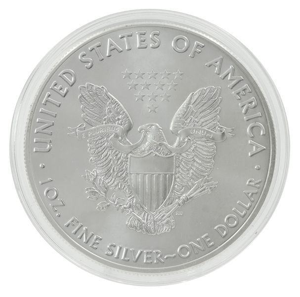 Монета США 1 долар 1992 Срібло UNC Свобода Американський срібний орел (Ag 999, унція, 31,1 грам) М21202 фото