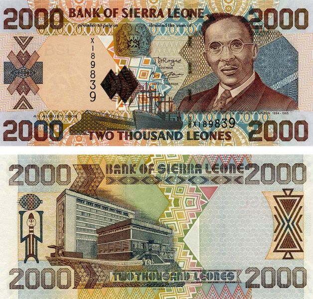 Сьєрра-Леоне 2000 Леоне 2006 UNC (P26c) Б06244 фото