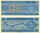 Банкнота Нидерландские Антилы 2,5 гульдена 1970 UNC Самолет (P21)