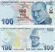 Банкнота Турция 100 лир 2009 (2024) UNC (P226e)