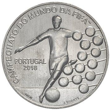 Монета Португалія 2,5 євро 2018 &laquo;Чемпіонат світу з футболу FIFA 2018 у Росії&raquo; UNC М09331 фото