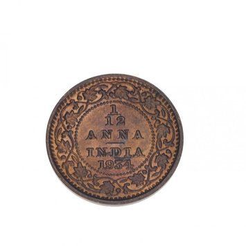 Монета Индия 1/12 анна 1934 F-VF М16585 фото