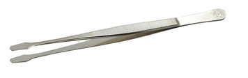 Tweezers for stamps 52 deluxe 15 cm. Straight spade shape Leuchtturm