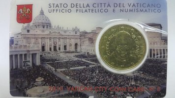 Vatican 50 euro cent 2015 UNC booklet