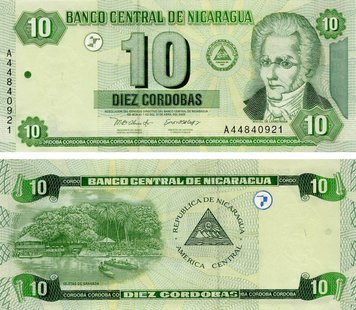 Nicaragua 10 cordoba 2002 UNC (P191)