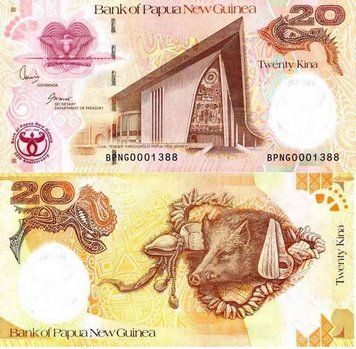 Папуа-Нова Гвінея 20 кіна 2015 &laquo;40 років Незалежності&raquo; UNC (P49) Б03974 фото