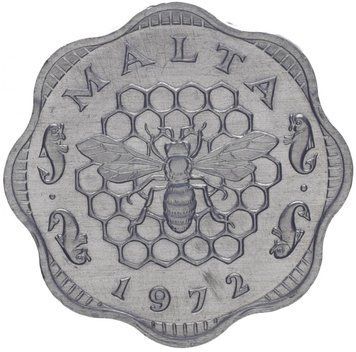 Мальта 3 милі 1972 XF (KM#6) М09700 фото