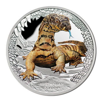 Tuvalu 1 dollar 2016 "Varan" Silver UNC