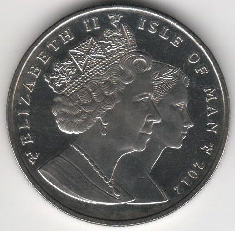 Остров Мэн 1 крона 2012 &laquo;Юнона&raquo; UNC (KM#1489) М08336 фото