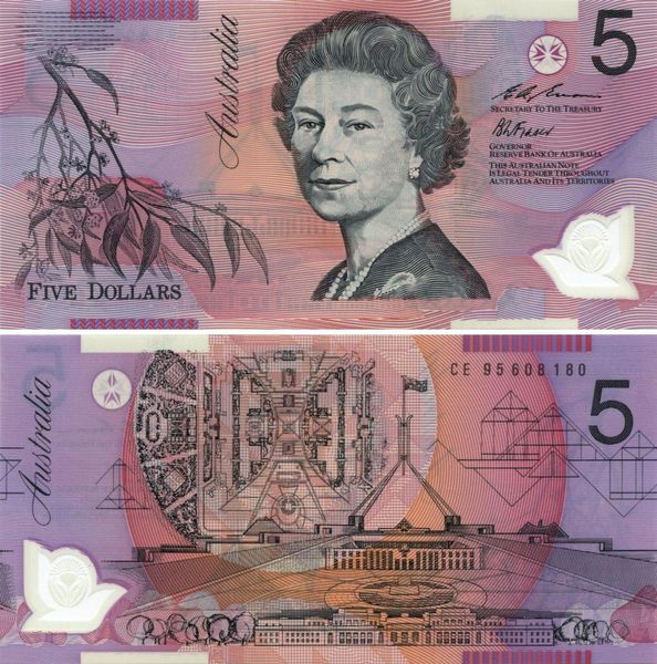 Australia 5 dollars 1995 UNC (P51a)