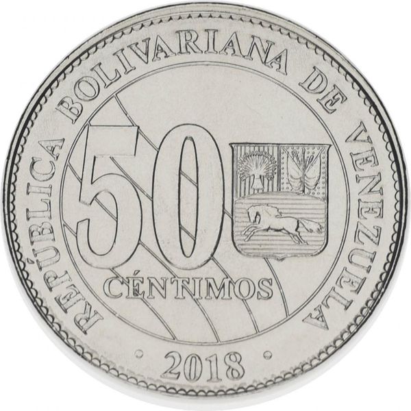 Venezuela 50 centavos 2018 UNC