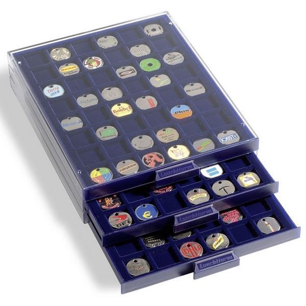 Box for coins (cell size 24 * 24 mm) MBS48 Leuchtturm