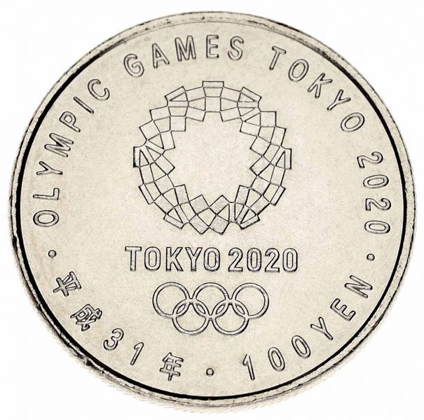 Coin Japan 100 yen 2019 UNC XXXII Tokyo Summer Olympics 2020 Sports Climbing