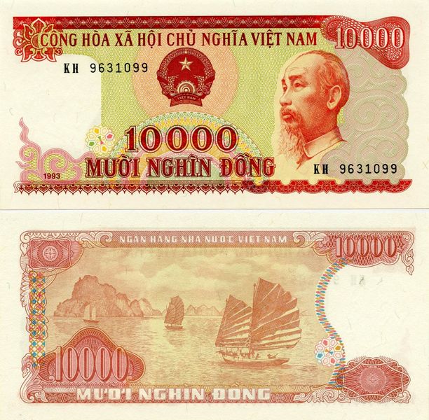 Vietnam 10,000 VND 1993 UNC (P115)