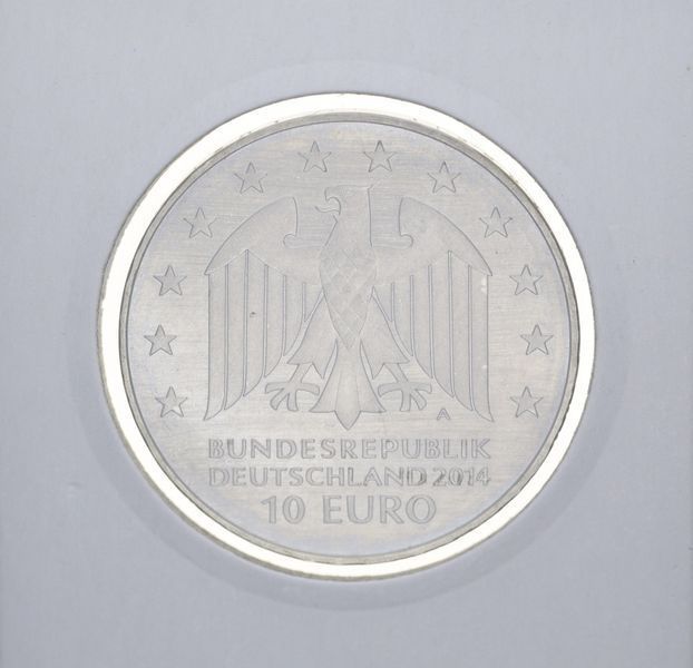 Germany 10 euro 2014 "Johann Gottfried Schadov" UNC (KM # 329)