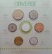 Coins set Japan set of 7 coins 2008 "Flowers" UNC 1, 5, 10, 50, 100, 500 yen, commemorative medal