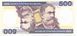 Банкнота Бразилия 500 крузейро 1981-1985 UNC (P200) Б03823 фото 2