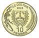 Монета Новая Каледония 10 франков 2024 UNC Иль-де-Пен Динозавр - Альбертозавр М21152 фото 2