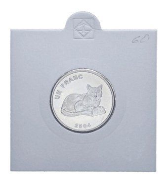 Демократична республіка Конго 1 франк 2004 AU-UNC Кот Кошка М11782 фото