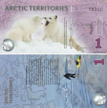 Arctic 1 polar dollar 2012 UNC