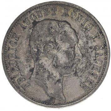 Монета Німеччина 3 марки 1910 Срібло F-VF Король Саксонії Фрідріх Август III М14716 фото