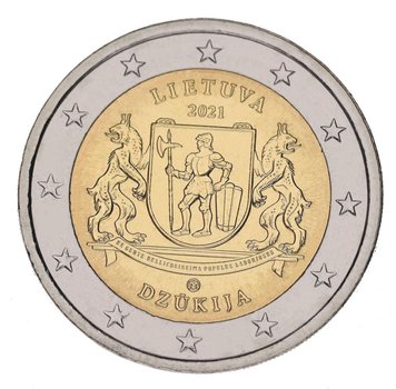 Lithuania 2 Euro 2021 UNC Bimetal Dzukia Region