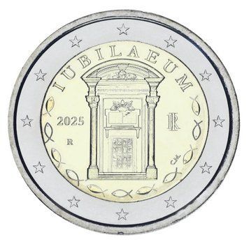 Монета Італія 2 євро 2025 Біметал UNC Ювілейний рік 2025 М21631 фото