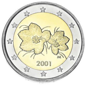 Монета Фінляндія 2 євро 2001 Біметал UNC М21983 фото