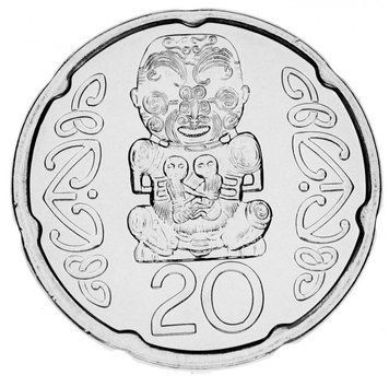 Нова Зеландія 20 центів 2008 UNC М14217 фото