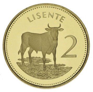 Lesotho 2 Lisente 1980 UNC