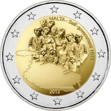 Malta 2 Euro 2013 "Own Government" UNC (KM # 149)