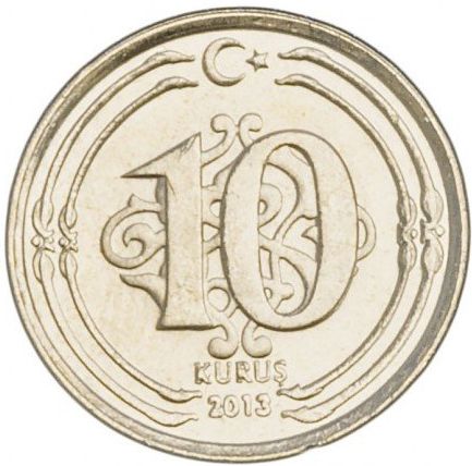 Turkey 10 kurus 2015 UNC (KM # 1241)